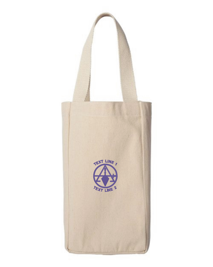Cryptic Mason Two Bottle Wine Tote (image for) Cryptic Mason Two Bottle Wine Tote